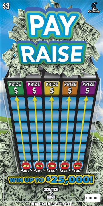 Pay Raise scratch ticket — sample view