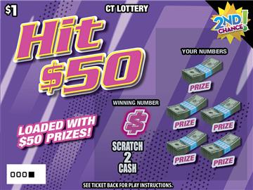Hit $50 scratch ticket — sample view