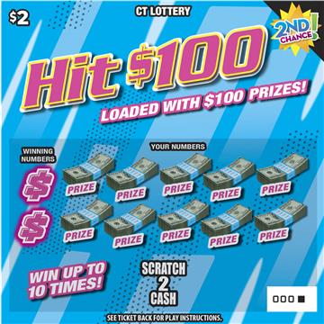 Hit $100 scratch ticket — sample view