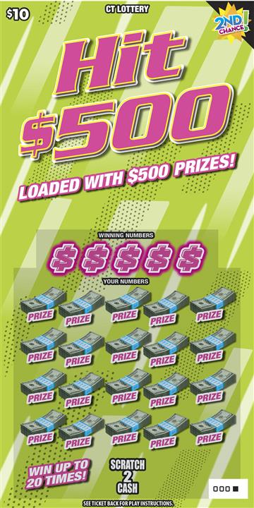 Hit $500 scratch ticket — sample view