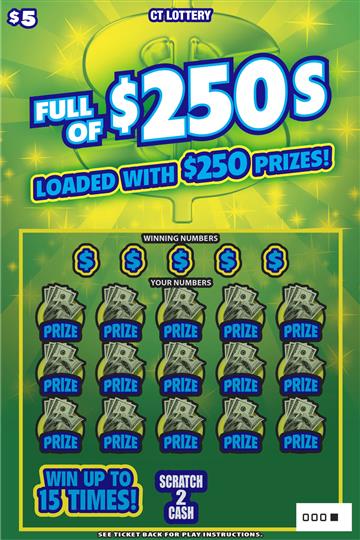 Full of $250s scratch ticket — sample view