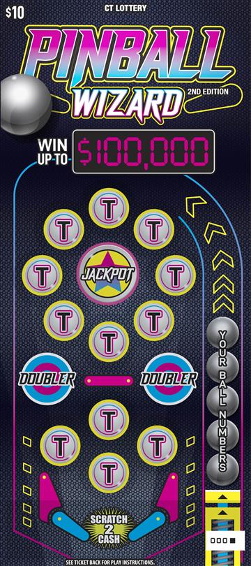 Pinball Wizard 2nd Edition scratch ticket — sample view