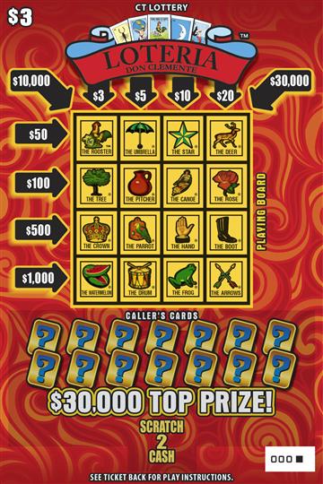 LOTERIA™ scratch ticket — sample view