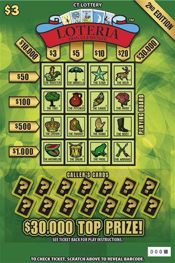 LOTERIA™ 2nd Edition scratch ticket — sample view